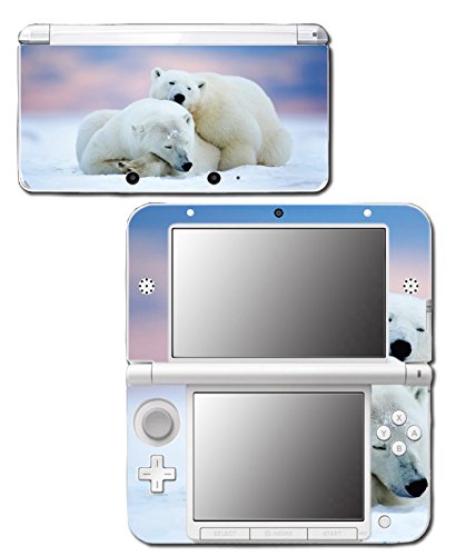 Ursos polares fofos Love video video vinil decalque capa de adesivo de pele para o sistema XL XL Nintendo 3DS original