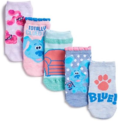 Nickelodeon Baby-Girls Blue's Clues & You You 5 Pack Shorty Socks