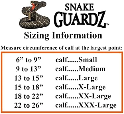 Crackshot Men's Snake Bort Proof Guardz Gaiters