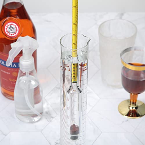 Álcool do kit de teste do medidor de álcool hidrômetro Álcool de hidrômetro 0-200 Prova Alcool de hidrômetro Digital