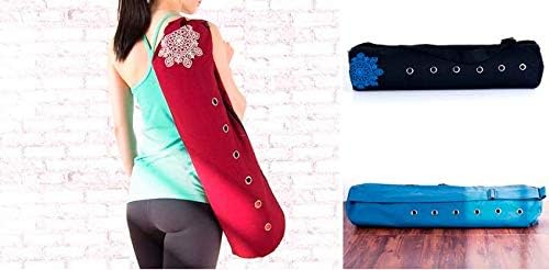 Eason Sales Natural Jute Yoga Mat com Bolsa de transporte de algodão correspondente - Eco -amigável - Múltiplas cores!