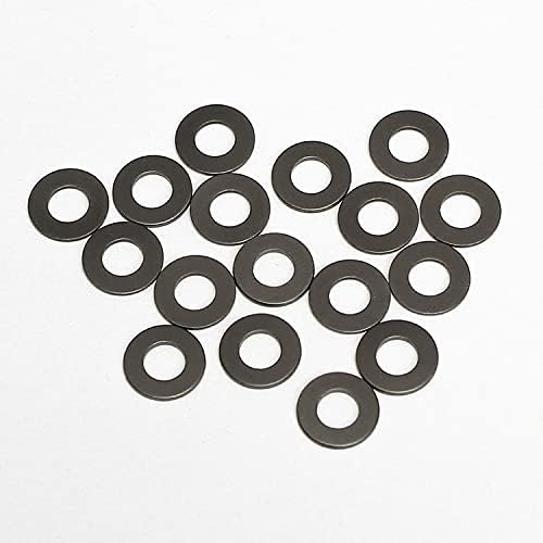 142pcs 3,5 mm de diâmetro externo arruela a gaxeta preta grafite de nylon arruelas de plástico círculo de anel Ultra-fino