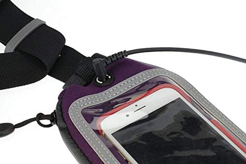 Navitech Purple Mobile Phone Imper impermeável cintura em execução - Compatível com o Samsung Galaxy S10+