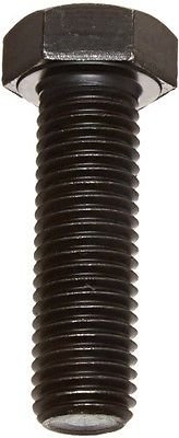 M20-2,50 x 90mm parafuso de tampa hexadecipal, classe 8.8 aço, DIN 933/961, acabamento simples, cor preta, totalmente rosqueada,