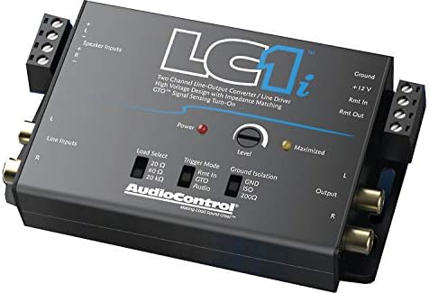 Audiocontrol LC1I Ativo Driver de linha de 2 canais/conversor de saída com correspondência de impedância com o Audiocontrol ACR1 Remote para processadores de controle de áudio