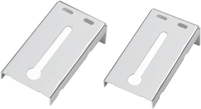 Tobinice 10 pares de suportes de montagem traseira para slides de gavetas de 1,77 polegada