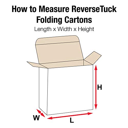 Aviditi RTC12 Reverse Tuck dobring Cartons, 2 1/8 x 7/8 x 2 1/8 , Kraft