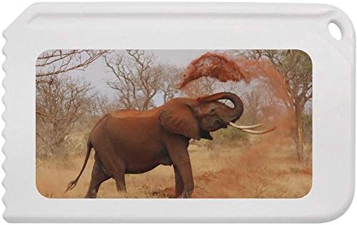 Azeeda 'elefante brincando com poeira' raspador de gelo plástico