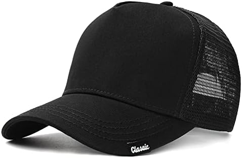 Hadm Oversize XXL Baseball Mesh Caps Hat para grandes cabeças 23,6 -25,6 Chapéu de caminhoneiro maior ajustável para