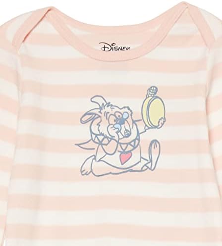 Essentials Disney | Marvel | Guerra nas Estrelas | Princess Baby Girls 'Sleeper Vestes, pacote de 3, Alice Tea Party, 6 meses