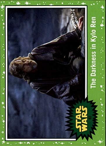 2019 Topps Star Wars Journey to Rise of Skywalker Green 83 Luke Skywalker Darkness em Kylo Ren Card