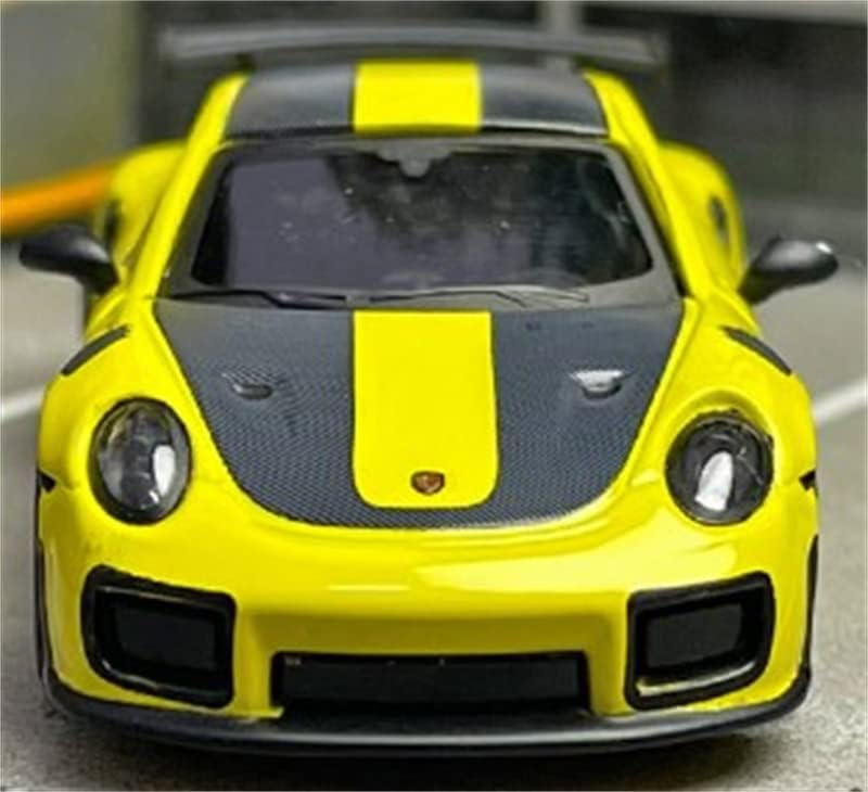 Para Floz para Porsche para 911gt2rs Sports Car Edição Limitada Amarelo 1:64 Modelo pré-construído do caminhão Diecast