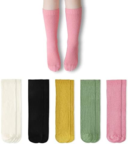 McOol Mary Girls Meias, meias longas para garotas de criança, meias de futebol infantil meias de tubo alto algodão meias
