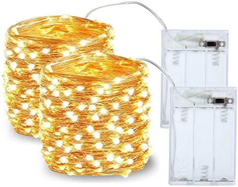Luzes de cordas de led de LED JTL qakta, mini luzes de fada estrelada da bateria, luzes de fios de cobre operados por bateria/alimentação