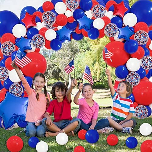 Perpaol 145pcs Red White and Blue Balloon Arch Garland Kit ， e Perpaol 143pcs Rose Pink Balloon Garland Arch Kit