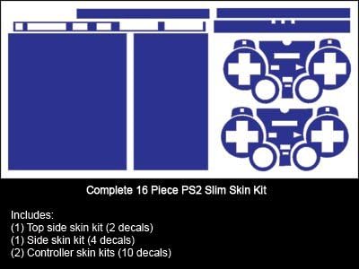 Espelho Chrome Vermelho - Kit de Pele Mod Decal de Vinil por Skins Skins - Compatível com PlayStation 2 Slim Console