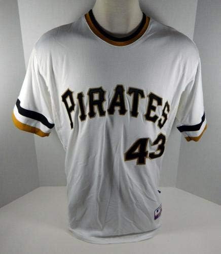2013 Pittsburgh Pirates Jared Goedert 43 Jogo emitido White Jersey 1970s TB 102 - Jogo usada MLB Jerseys