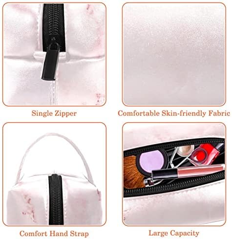 Tbouobt Bolsa cosmética para mulheres, bolsas de maquiagem Bolsa de higiene pessoal espaçosa presente de viagem, textura