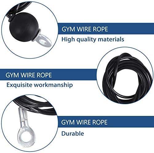 Besportble Fitness Pollelle Cable Culpe de aço pesado para treinamento para treinamento de ginástica de ginástica de ginástica Acessórios