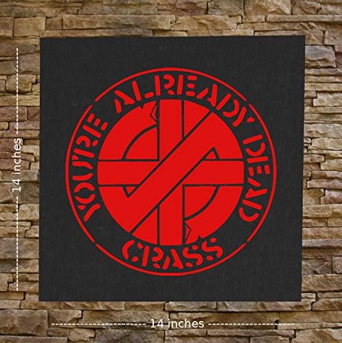 Crass Back Patch - Amebix anarco anti -cimex antisect aus rotten rotten axegrinder bandeira preta caos uk crosta