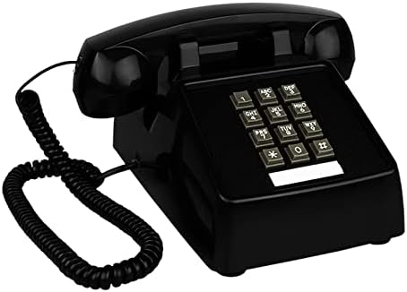 Telefone antigo de Myaou, telefone fixo de mesa retro com botões, hotel em casa hotel antiquado clássico vintage telefone