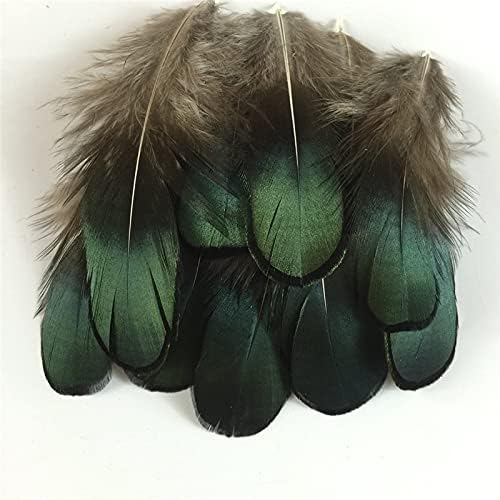 Green Lady Bronze Bronze Iridescente Penas de plumagem para artesanato de 5 a 8 cm de penas para acessórios para fazer