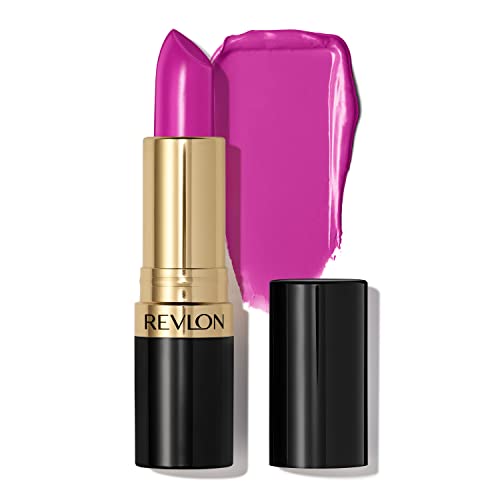 Revlon Lipstick Super Lustrous, Lipcolor de alto impacto com fórmula cremosa hidratante, infundida com vitamina E e