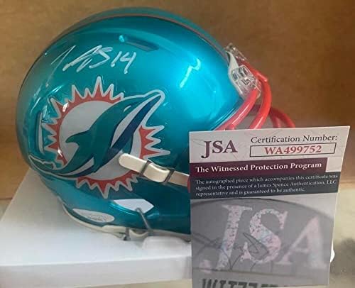 Trent Sherfield Dolphins assinou o Flash Mini Capacete JSA WA499752