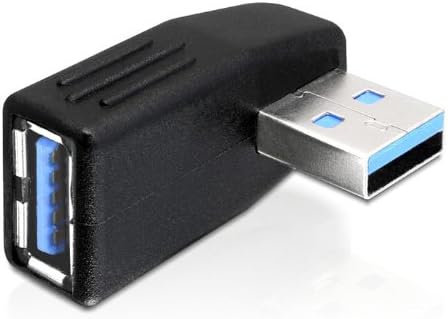 Jinhezo USB 3.0 Male vertical para fêmea adaptador ângulo esquerdo e adaptador de ângulo reto
