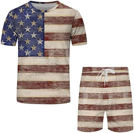 Camisas de treino de verão do BMISEGM para homens da Independência do Dia da Independência da primavera da primavera