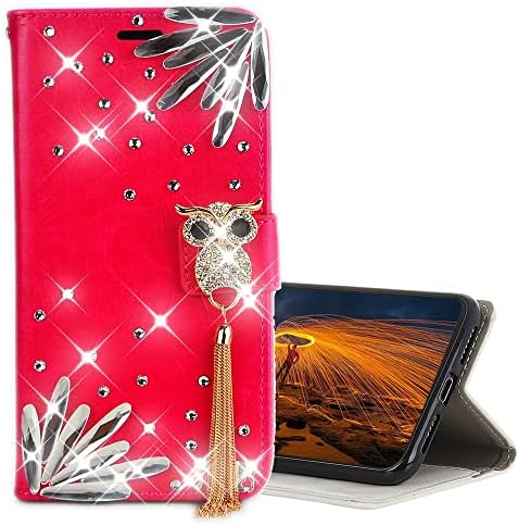 Caixa de telefone da carteira de glitter Compatível com LG K51 2020, As -Zeke 3D Madeir