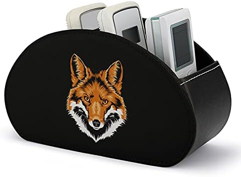 Red Fox Head Remote Control Titular Caddy Storage Box Desktop Organizer para remotos de TV Supplies de escritório