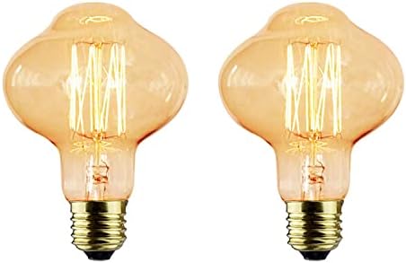 Lâmpadas de Edison vintage de 60 watts de 60 watts, 2300k Amarelo e26 Base Amber Base Vidro Dimmível Estilo antigo Bulbo