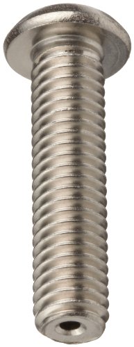 Peças pequenas 18-8 parafuso de tampa da soquete de aço inoxidável, acabamento simples, ventilação, cabeça de botão, acionamento hexagonal