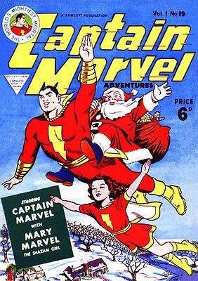 Capitão Marvel 19 1941 Poster de capa de quadrinhos