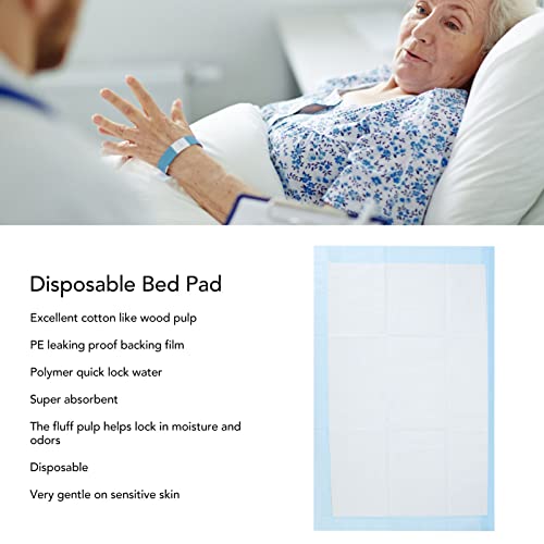 Almofadas de cama descartáveis, 10 pcs sustentando a almofada de urina, absorção de incontinência de incontinência almofadas