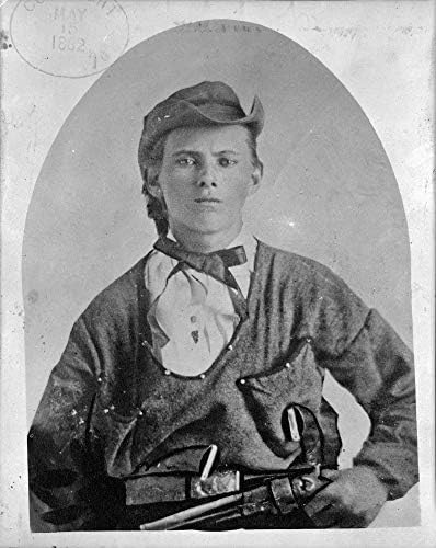 Fotografia de Jesse James - obra de arte histórica de 1882 - - fosco