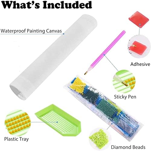 Lírios de água pintando por Claude Monet 5D Diamond Painting Kit para adultos crianças, artes de artes DIY para decoração de parede