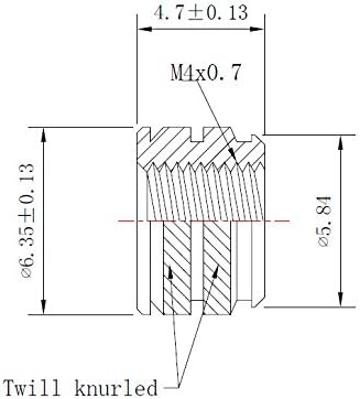 initeq] qty 20 m4-0.7 Inserções de conjunto de calor com rosca para impressão 3D