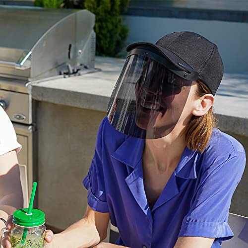 Caplens UV Facle Face Shield Cap Acessório - Para proteção de verão e ao ar livre em praia, piscina, concertos - ajustável,