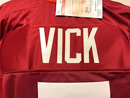 Michael Vick Virginia Tech Hokies assinou o Autograph Custom Jersey JSA testemunhou certificado