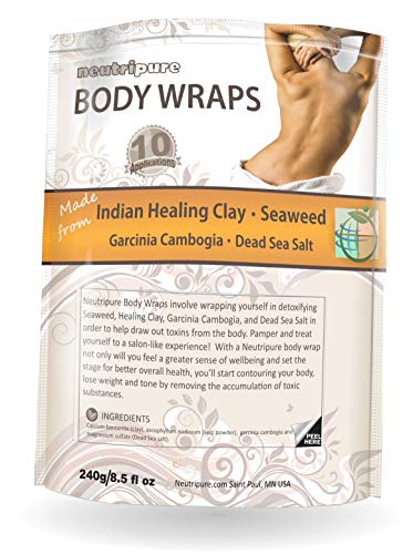 Praço do corpo DIY: fórmula de spa para uso doméstico: algas marinhas, argila de cura, garcinia cambogia e sal marinho morto