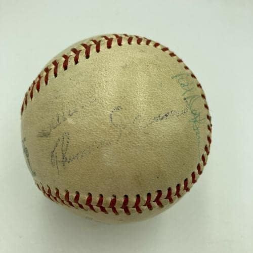 Thurman Munson & Catfish Hunter assinou o vintage de beisebol de 1970 JSA CoA - Bolalls autografados