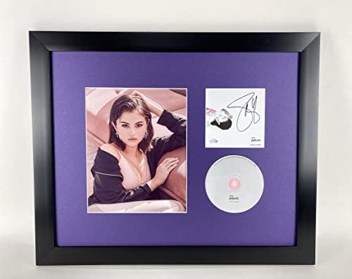 Selena Gomez Raro Autograf Photo Assinada Photo Custom emoldurado 16x20 CD Display ACOA