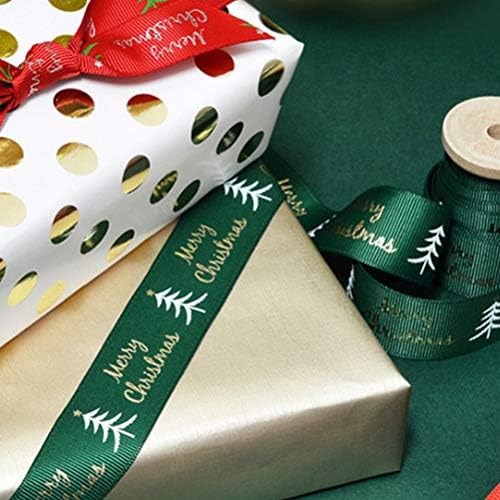 6 PCS/pacote Decoração de Natal Ribbon Impresso Supplies Diy DIY