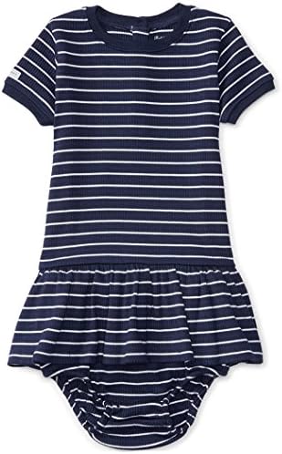 Ralph Lauren Baby Girl Listed Knit Dress & Bloomer Set