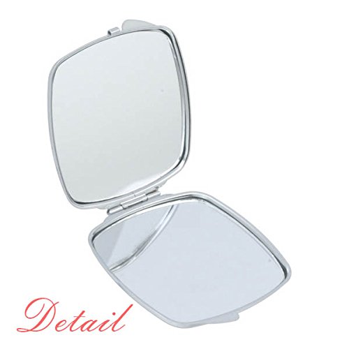 Dia dos namorados Love Pink Lip Mirror Portátil Compact Pocket Makeup Double -sidelaed Glass