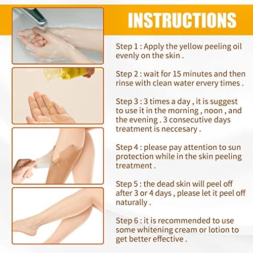 Vefsu esfoliando o óleo amarelo Óleo hidratante da pele amaciando e embelezando a pele amarela hidratante e tenro de pele
