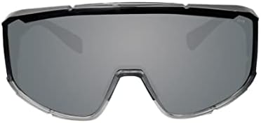 Óculos de segurança de bombardeiros lentes únicas de grandes dimensões para óculos como fit, moldura preta fosca, lente