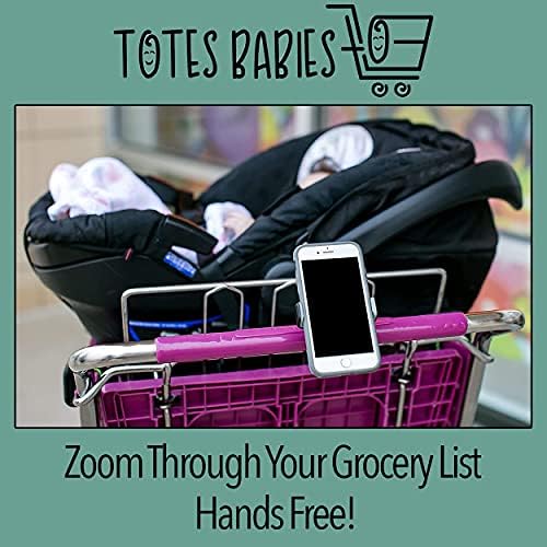 Totes Babies Smart Phone Mold - Hands Free Phone Titular para carrinhos de compras, carrinhos de bebê e muito mais, compatíveis